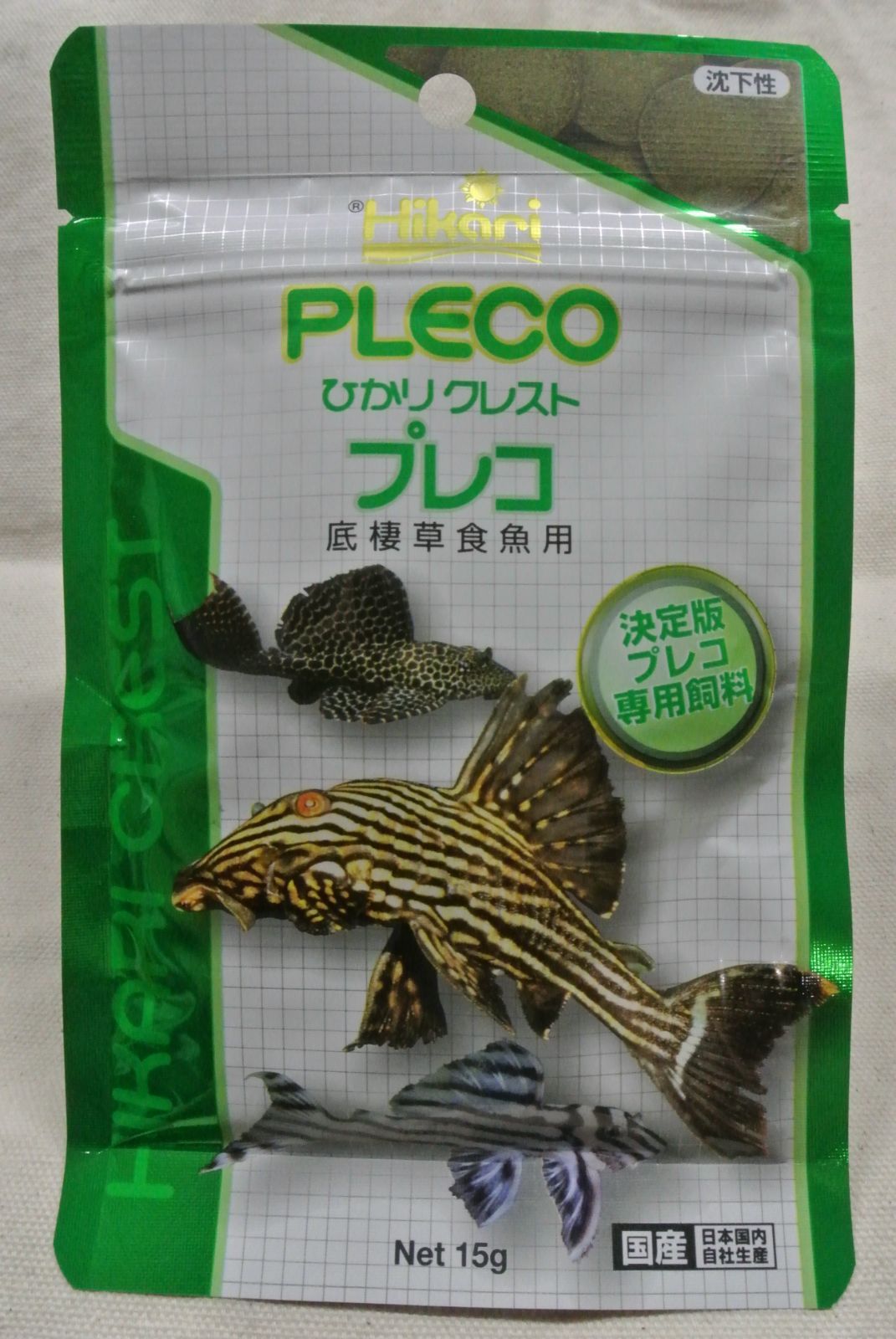 キョーリン ひかりクレストプレコ15g - 魚のエサ