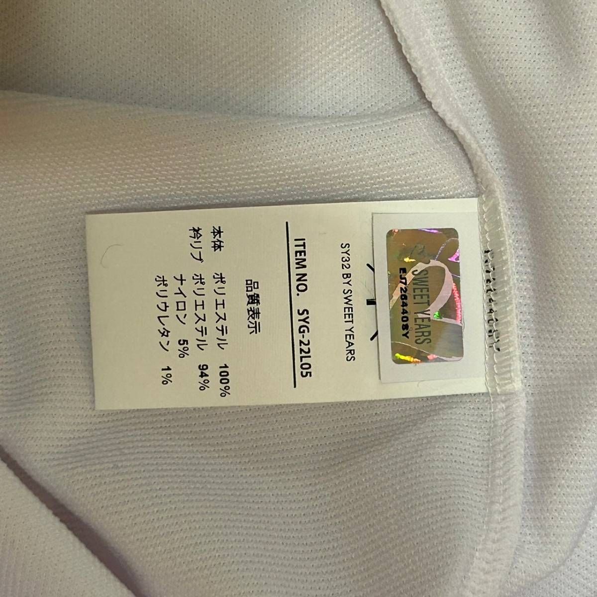 ■■SALE■■ SY32 by SWEET YEARS★GOLF レディース SYG-22L05 DRY KANOKO SHIRT ドライ カノコ 胸ロゴ 半袖ポロシャツ color:WHITE(ホワイト) BLACK(ブラック) SY32 by SWEET YEARS □□SALE□□ YEARS☆GOLF レディース SYG
