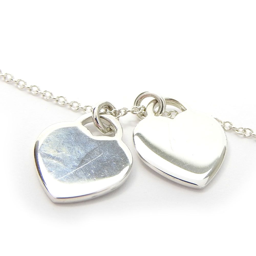 中古】 ティファニー ネックレス リターン トゥ ダブルハート シルバー