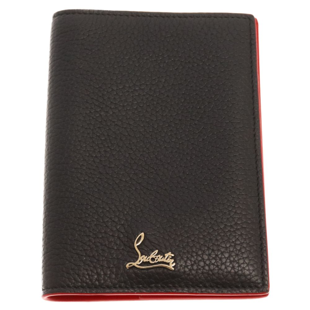 CHRISTIAN LOUBOUTIN (クリスチャンルブタン) W LOUBIPASS レザーパスポートケース ブラック