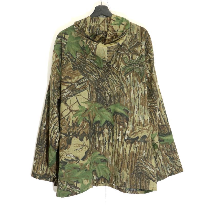 90s USA製 vintage リアルツリーカモ フード付き フルジップ メッシュ