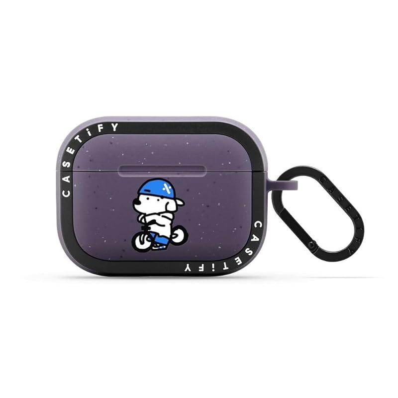 CASETiFY バウンス ケース AirPods Pro ケース 第1世代 - 第2世代 - mini JOHN 2 - マットディープ パープル