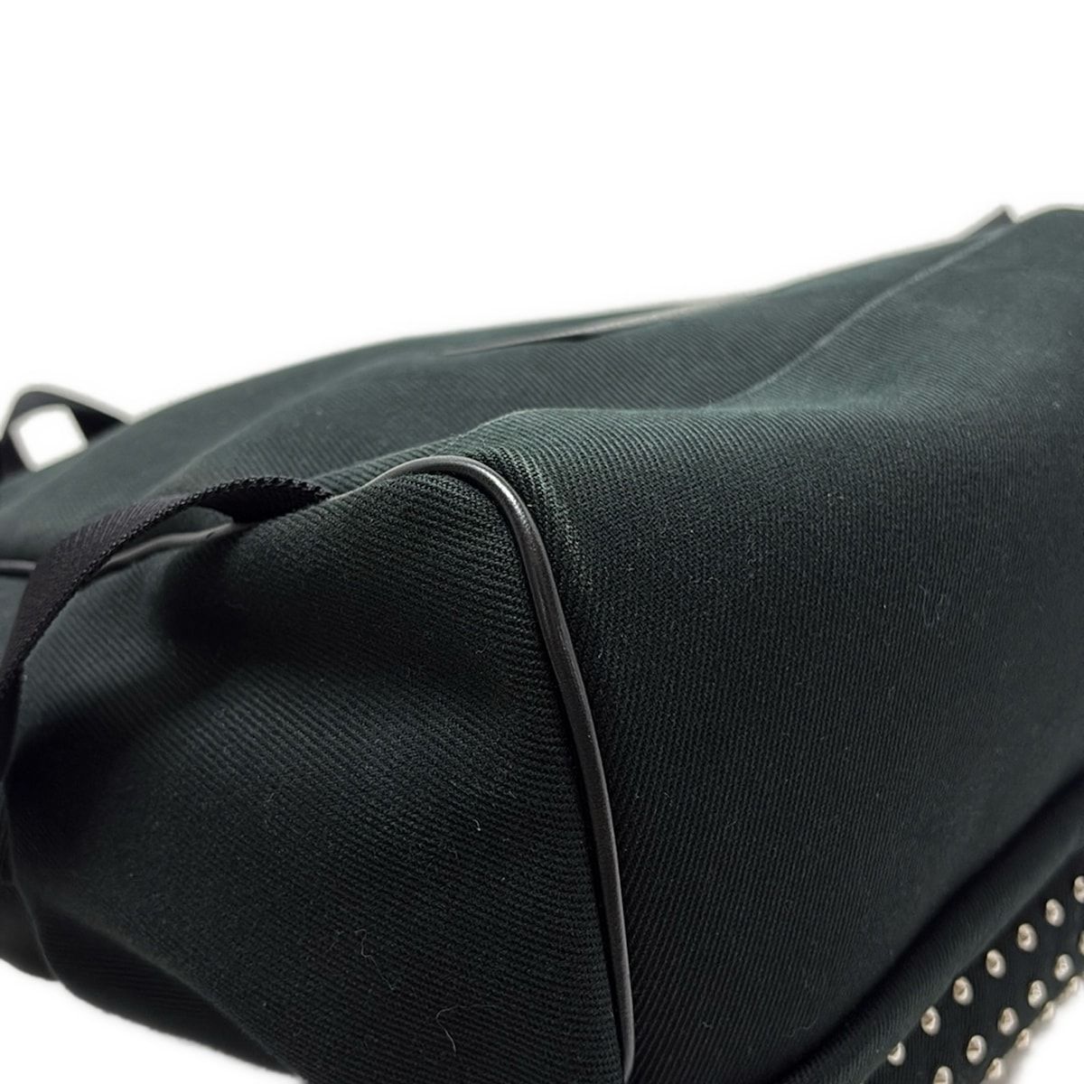 美品 SAINT LAURENT スタッズ キャンバス レザー リュック