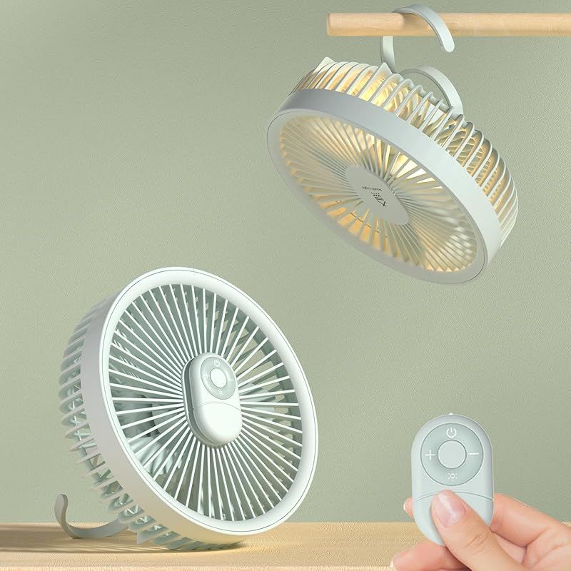 扇風機 卓上 壁掛け 吊り下げ 2025新型 1台3役 マグネット LED