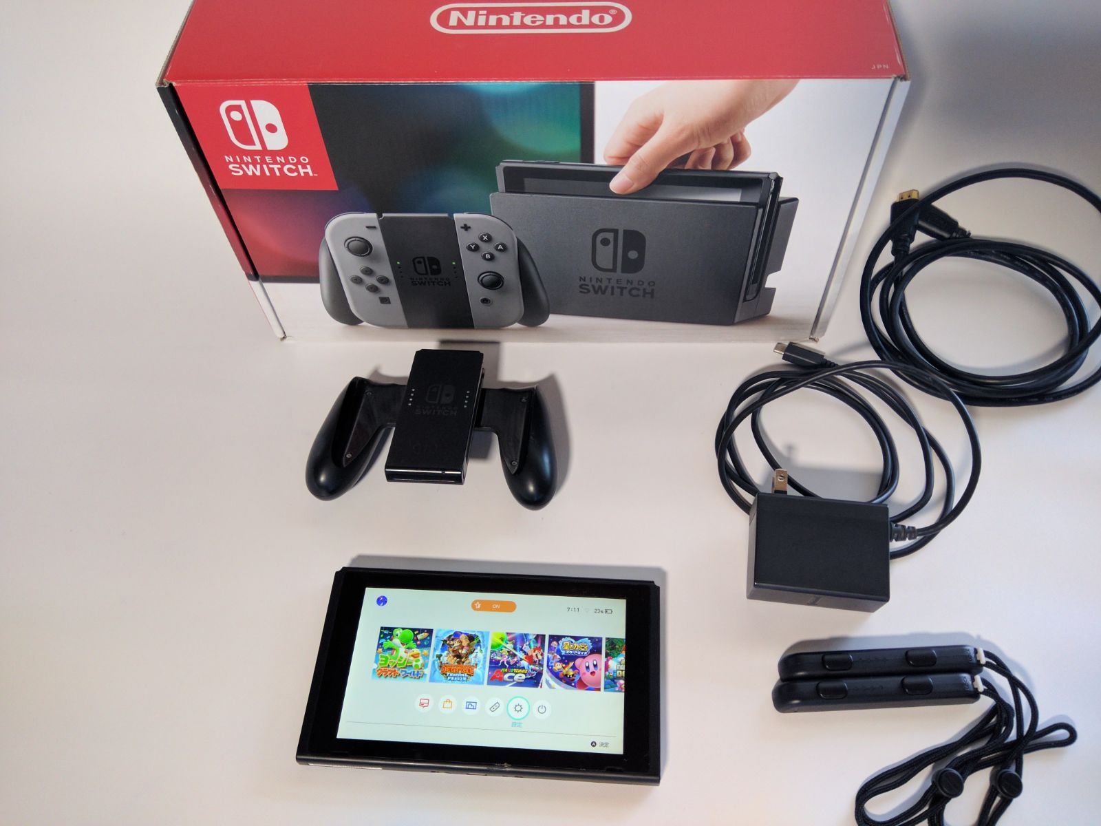 【限定特価】 Nintendo 箱つき パープル レッド 箱付き 周辺機器 本体 Switch Nintendo Switch