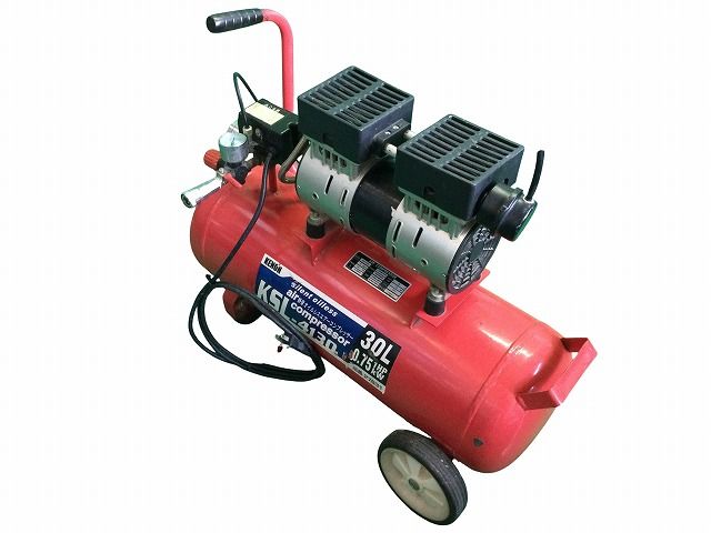 KENOH 静音オイルレスエアーコンプレッサー KSL-4130 30L 0.75kW