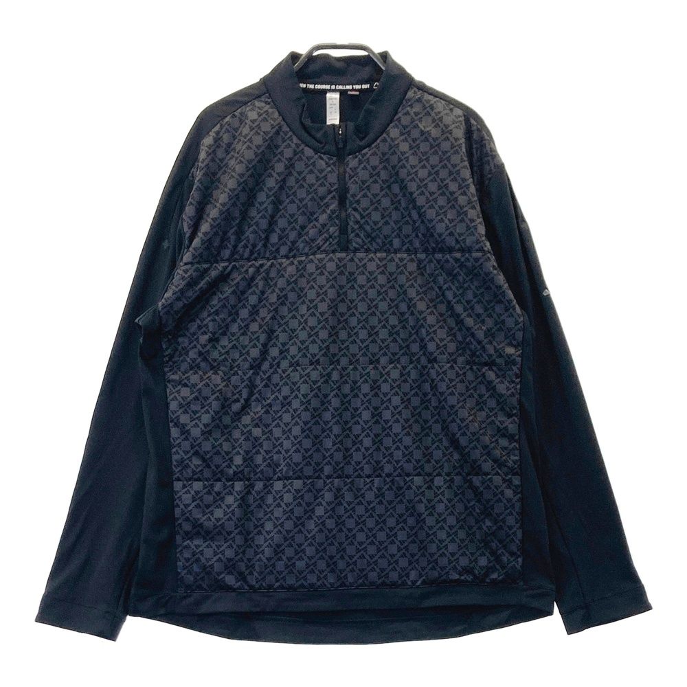 サイズ 2XL ADIDAS GOLF アディダスゴルフ 中綿 ハーフジップシャツ ブラック系 240101490187 ゴルフウェア メンズ ストスト