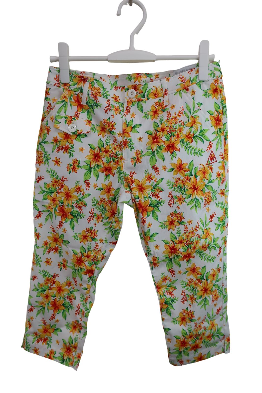 【美品】le coq sportif(ルコックスポルティフ) パンツ 花柄 レディース 11 ゴルフ用品 2406-0237 