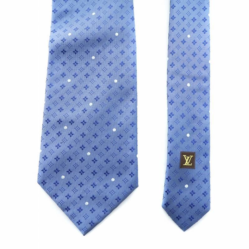 ルイヴィトン LOUIS VUITTON ネクタイ ワイドタイ ドット柄 小 ルイヴィトン LOUIS VUITTON ネクタイ ワイドタイ ドット柄 小