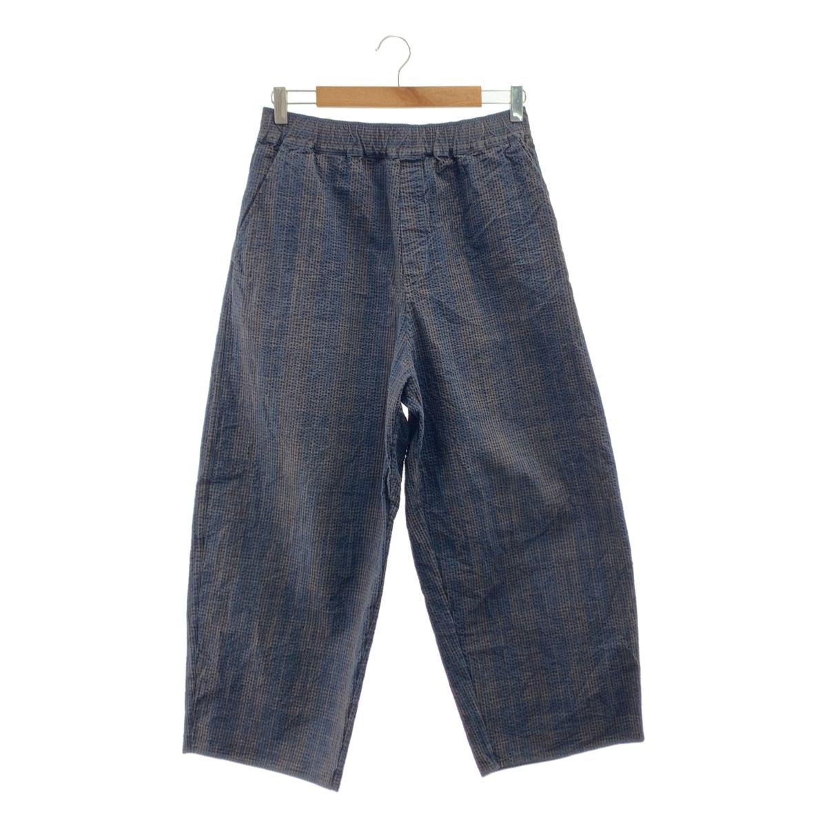 Cristaseya | クリスタセヤ | STRIPED SEERSUCKER MOROCCAN PYJAMA PANTS パジャマ パンツ | M | ネイビー|ブラウン|ブラック | メンズ