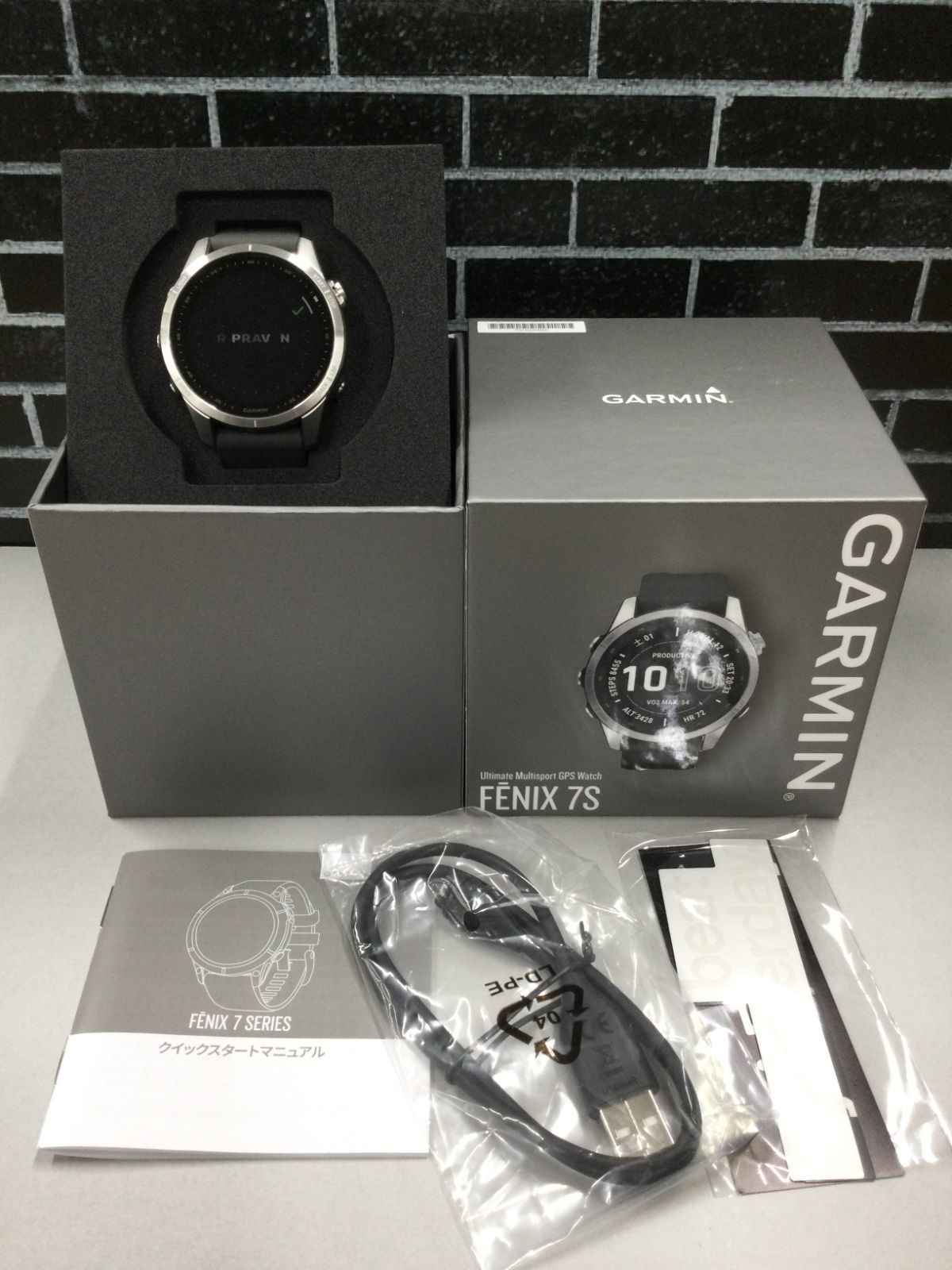 GARMIN ガーミン fenix 7S Silver / Graphite 010-02539-04 - メルカリ