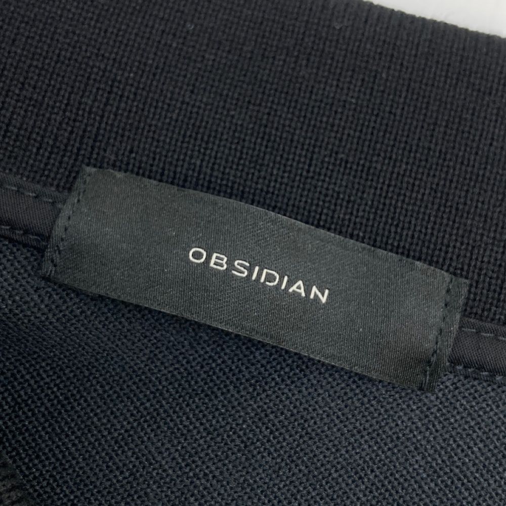 サイズ：L OBSIDIAN オブシディアン 半袖ポロシャツ 切替