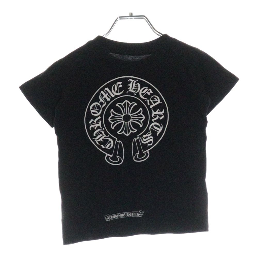 【美品】Chrome Hearts キッズ Tシャツ 半袖 ホースシュー 2T CHROME HEARTS (クロムハーツ) ホースシュープリント クルー