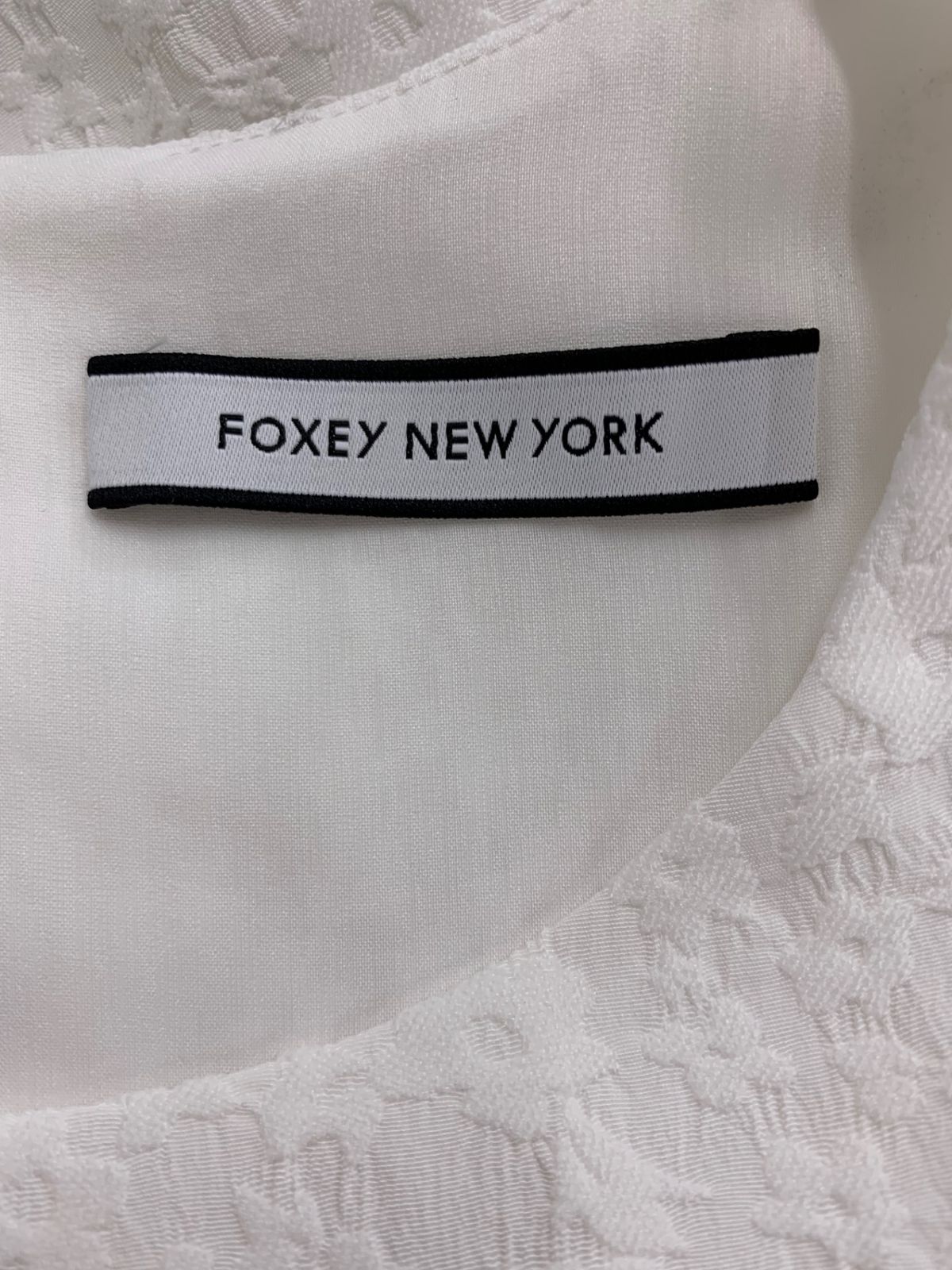 フォクシーニューヨーク Dress Eclair 43288 ワンピース 40 ホワイト