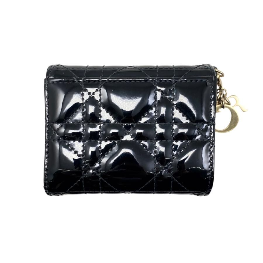 DIOR レディディオール カナージュロータスウォレット 三つ折り