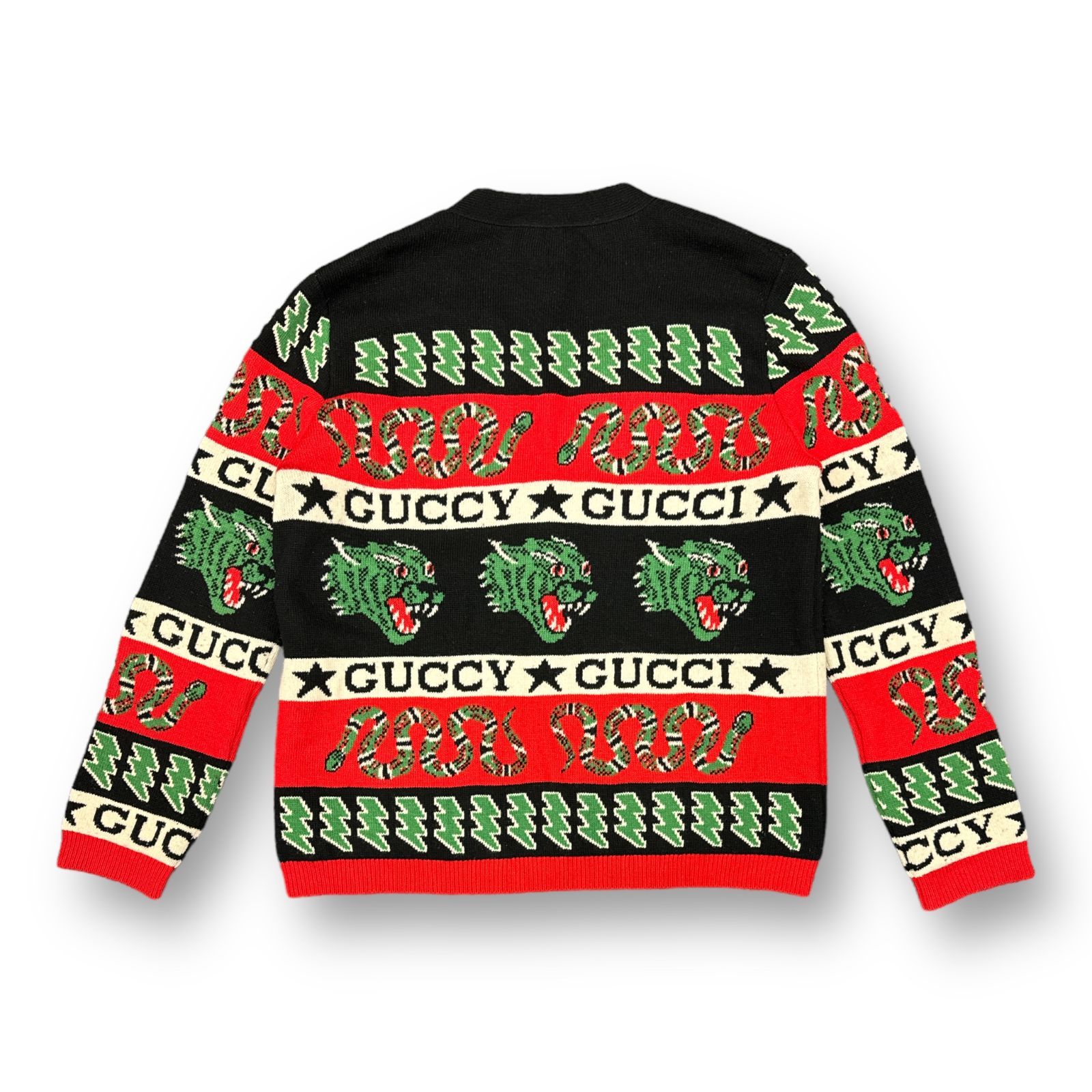 GUCCI カーディガン GUCCI Cotton jersey cardigan with Web | REVERSIBLE