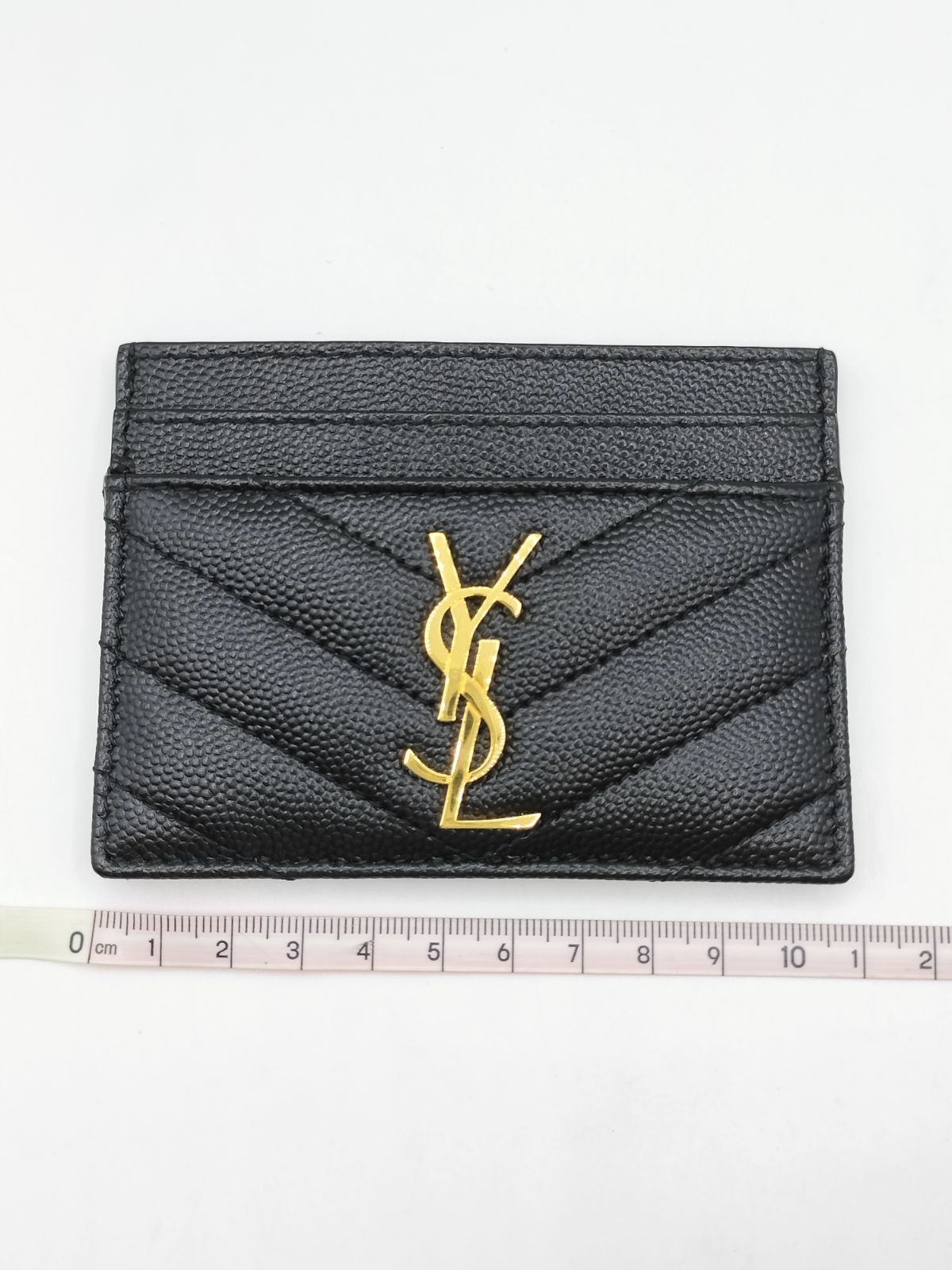 SAINT LAURENT ブラック カードケース　ジップウォレット SAINT LAURENT ブラック カードケース ジップウォレット