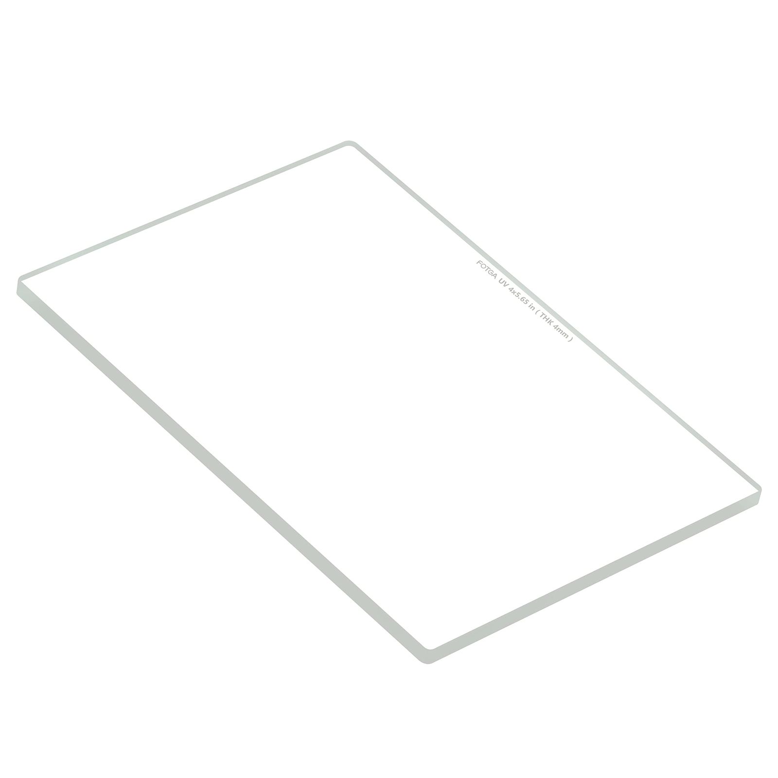 FOTGA Cinema 4x5.65 UV保護 クリアフィルター 厚さ4mm 光学ガラス ピュアカメラフィルター 4x5.65インチ マットボックスレンズ用 FOTGAマットボックス対応