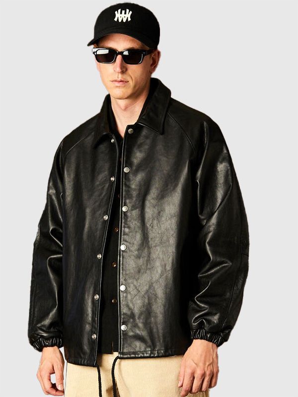 Schott ショット レザー ジャケット コーチジャケット 牛革 カウレザー LEATHER COACH JACKET シンプル 無地 バイク アメカジ ワーク