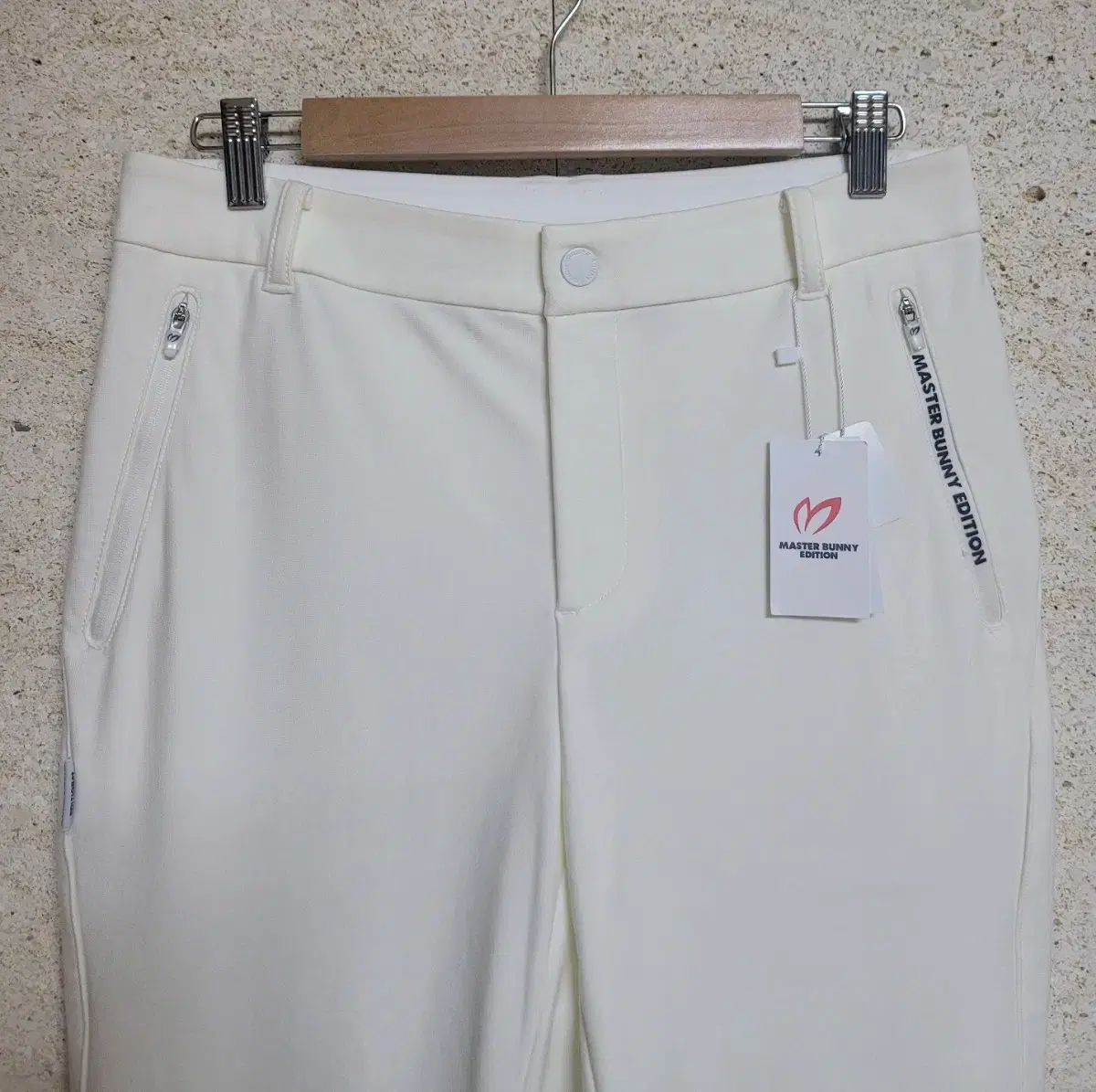 masterbunnyedition マスターバニーエディション メンズ 弱起毛 エンボス スリムフィット パンツ