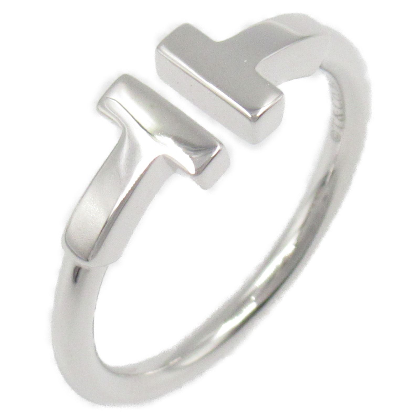 ティファニー TIFFANY＆CO リング 指輪 Tワイヤー リング 8.5 K18WG ホワイトゴールド Tワイヤー リング レディース Used A