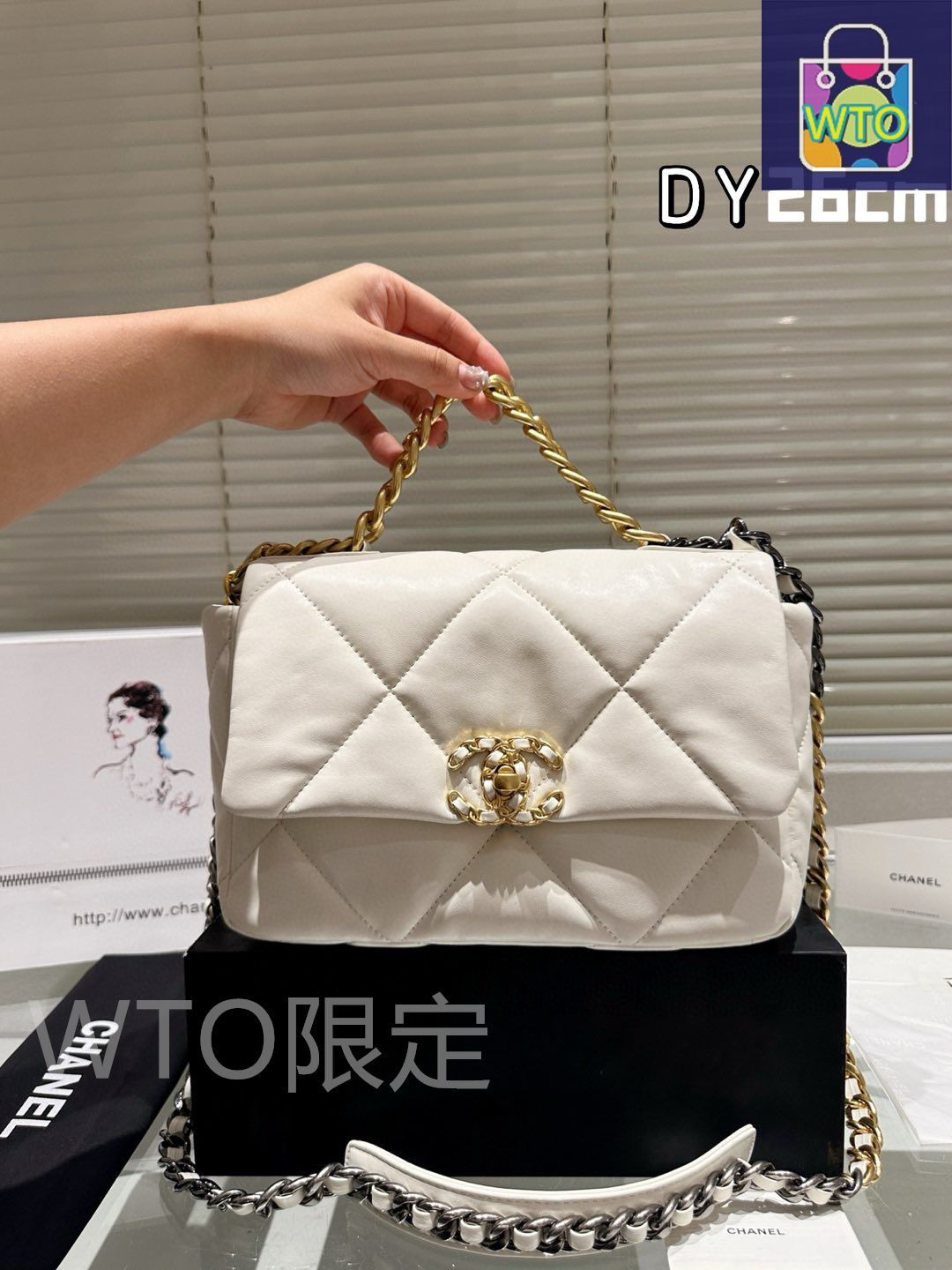 今日特価】CHANEL 19 フラップバッグ 26cm ゴートスキン