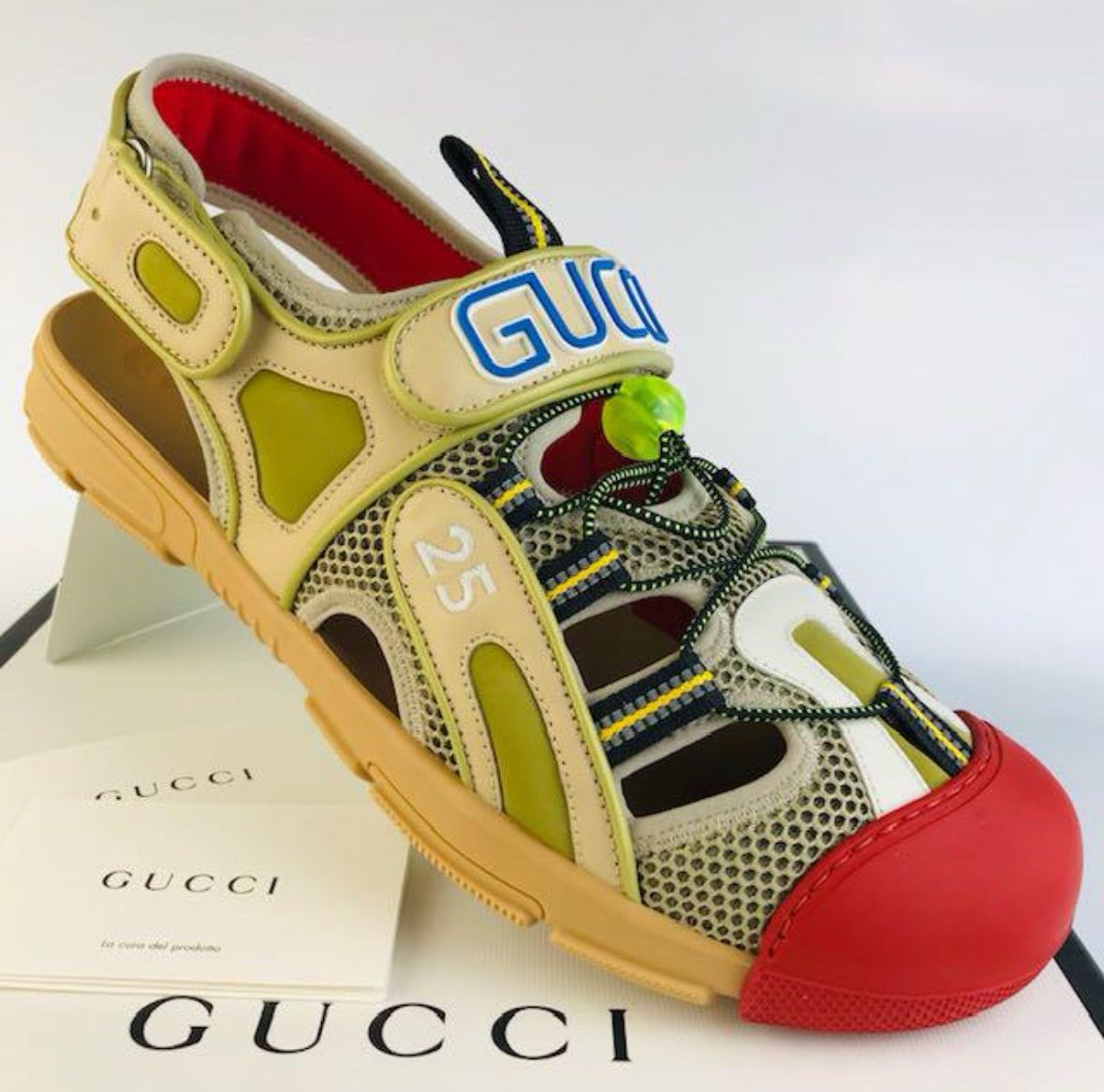 新品未使用☆GUCCI・グッチ メンズ レザー メッシュ コンビネーション 