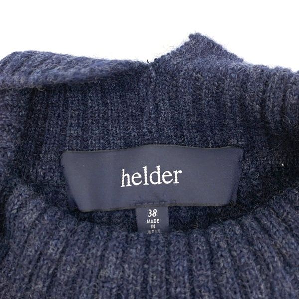 エルデール フェイクレイヤードハイネックニット 182-10130 美品 セーター レディース サイズ38 ネイビー Helder トップス  IL13266□ - メルカリ