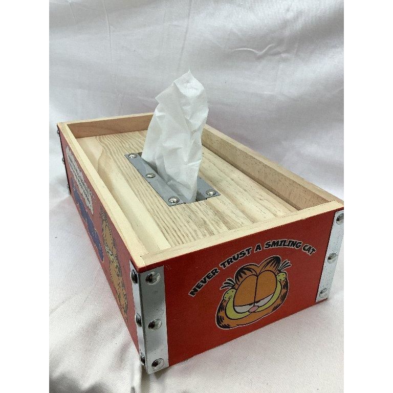 ガーフィールド木製ティッシュボックス アメ雑 アメリカン雑貨 アメリカ雑貨 - メルカリ