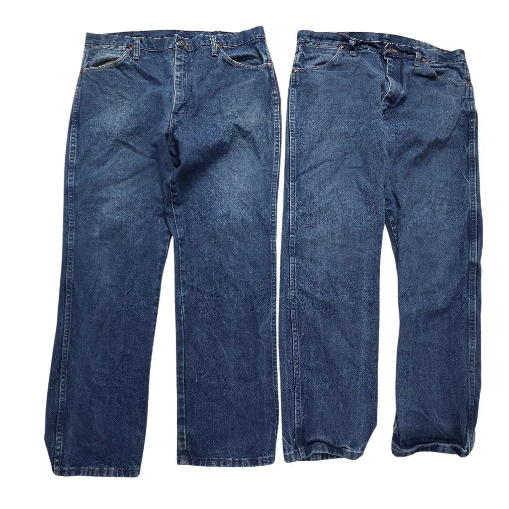 古着卸 Wrangler ラングラー パンツ 8枚セット メンズ 36 38 革パッチ フェード コインポケット 古着 NC1351