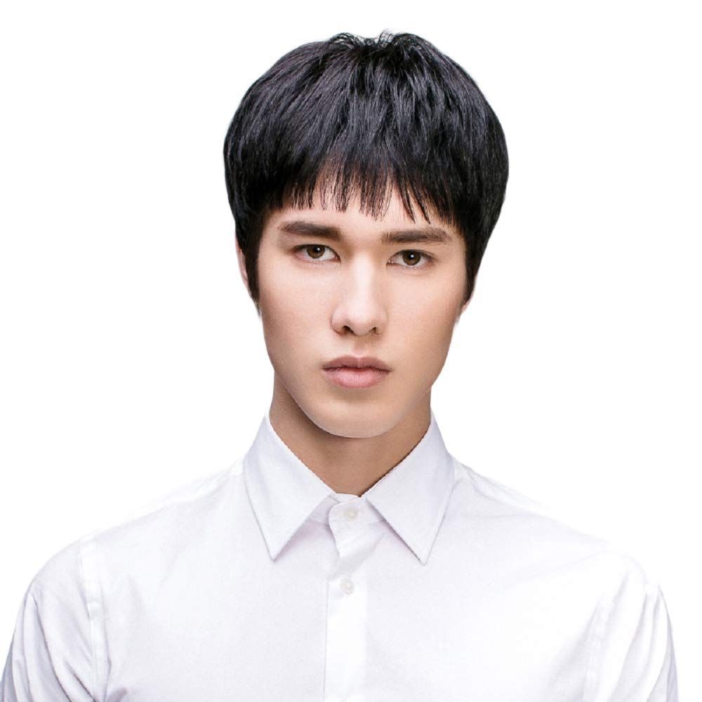 P-Z ウィッグ メンズ ショート 人毛100％ 手植え フルウィッグ 男性 短い 人毛かつら 医療用ウィッグ 通気 人気 自然 減齢 ハンサム フリーサイズ wig ヘアネット 付き