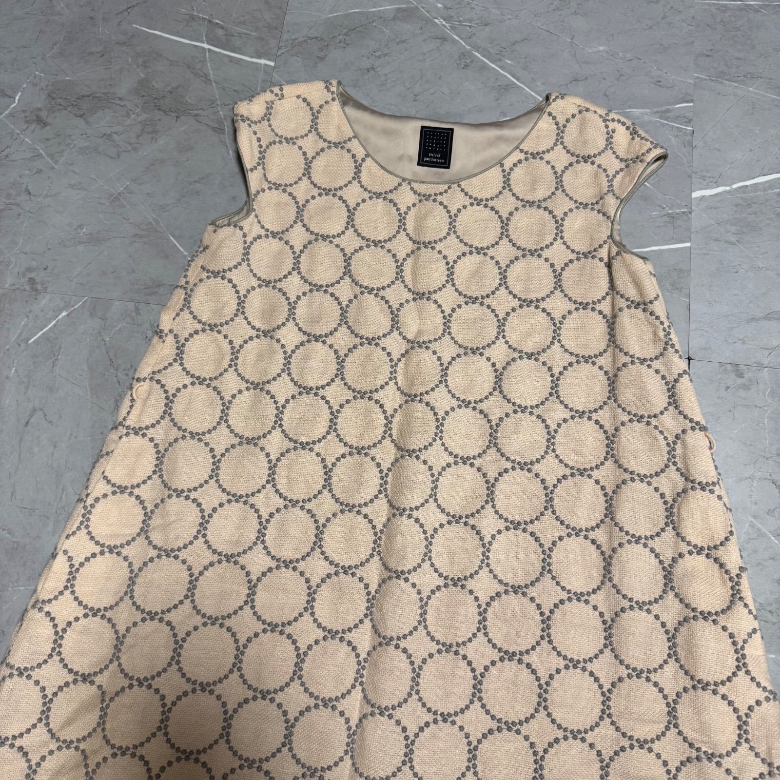 定番・名作】mina perhonen ミナペルホネン タンバリン ノースリーブ