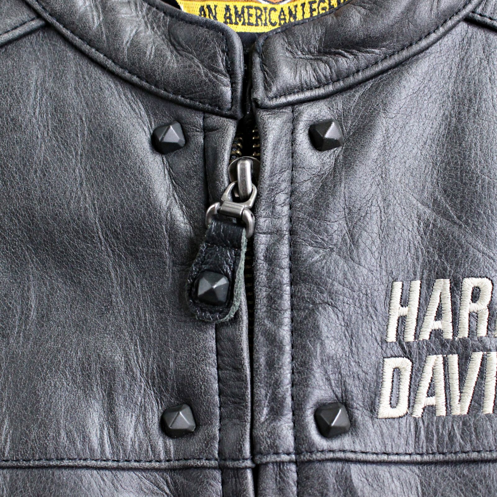HARLEY DAVIDSON】ハーレーダビッドソン 半袖カットオフ レザー 