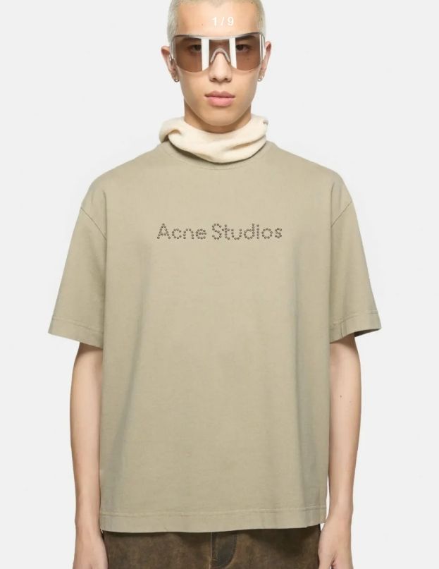 Acne Studios - ロゴTシャツ - リラックスフィット - サンドベージュ