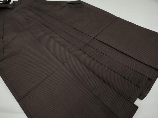 平和屋着物●男性 馬乗り袴 縞 正絹 DAAY5249ud