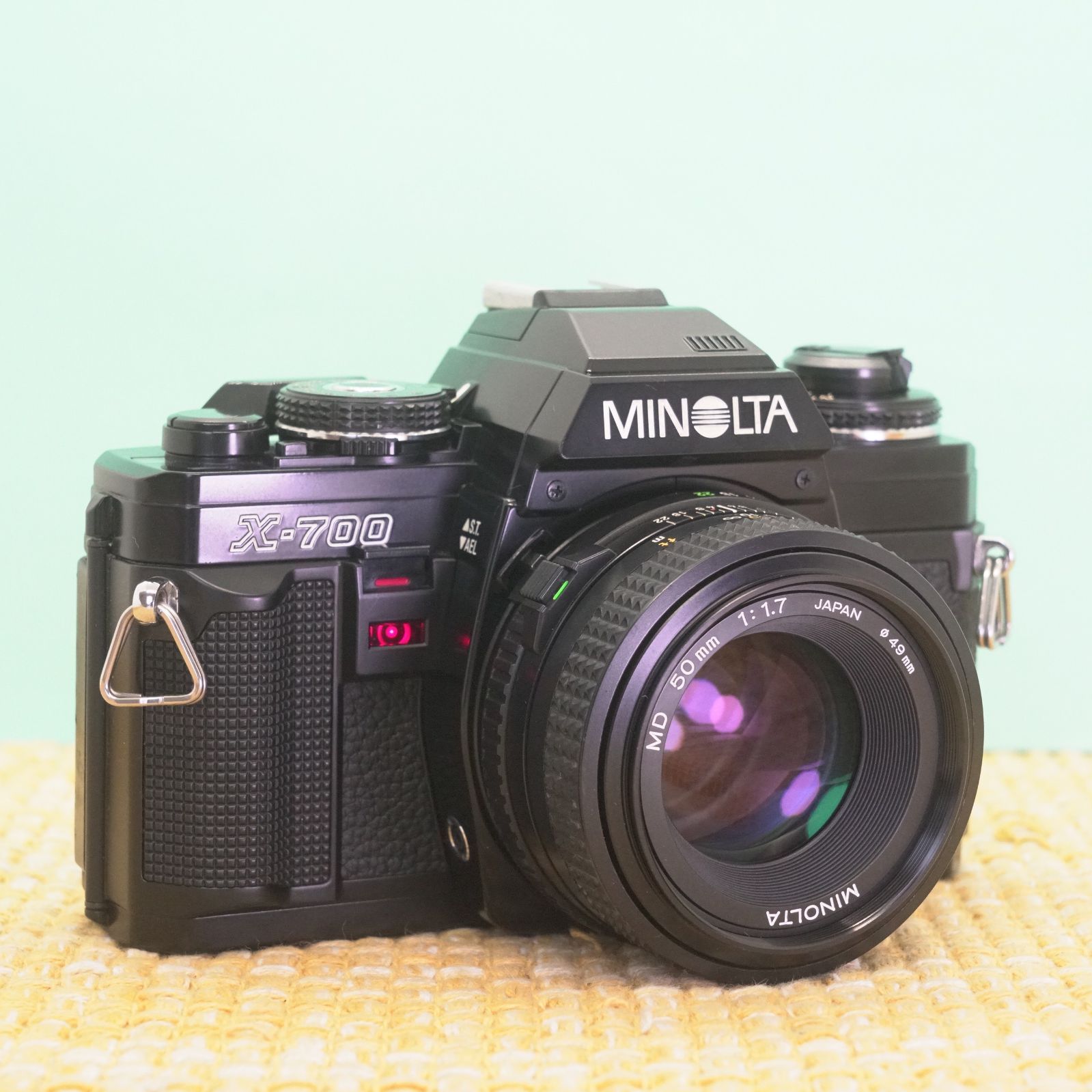 【希少•完動品】　MINOLTA X-700 ＋ROKKOR 50mm F1.7 完動品 MINOLTA ミノルタ X-700 銘玉50mm F1.7 レンズ付 MINOLTA X-