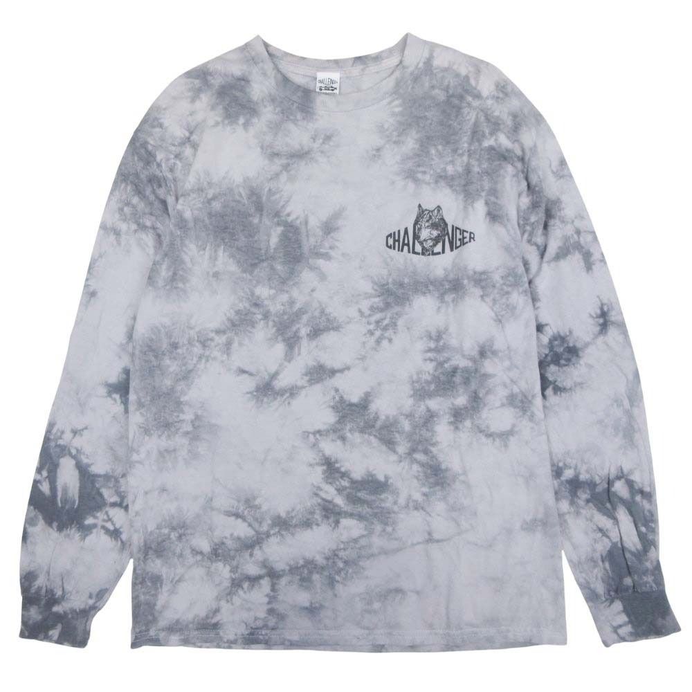 美品 22AW CHALLENGER チャレンジャー TIE DYE WOLF LOGO L/S TEE 