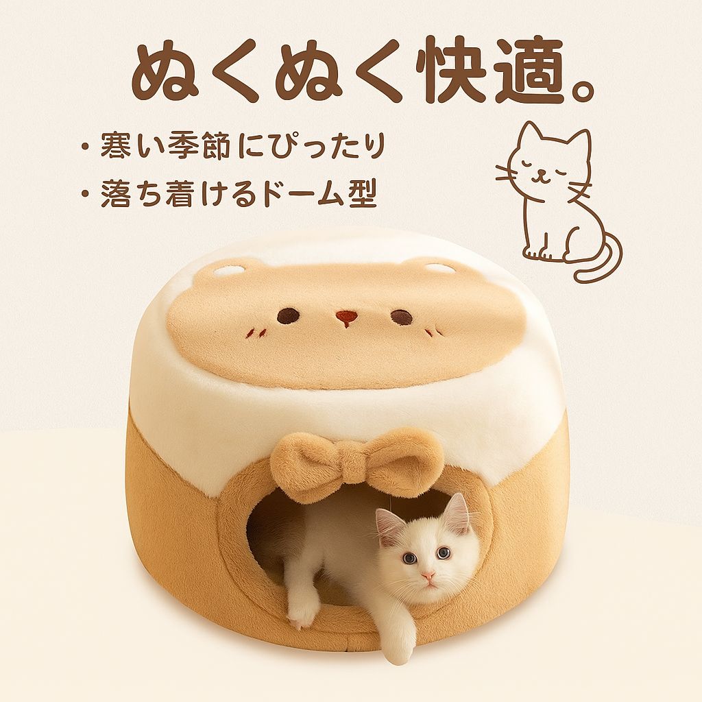 ペットベッド 猫ベッド 犬ベッド ペットハウス ペット用品 猫用ベッド 犬用ベッド 寝具 寒さ対応M ca812