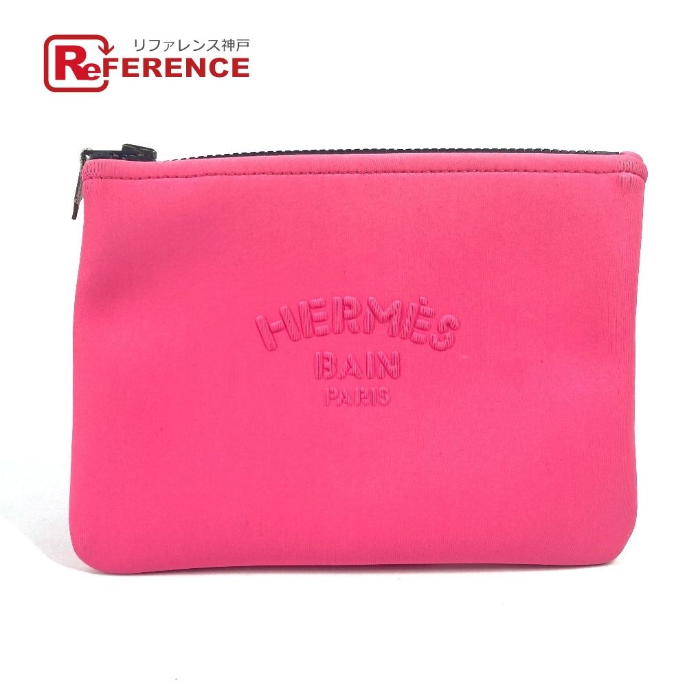 HERMES エルメス ポーチ ネオバンPM ポリアミド ピンク