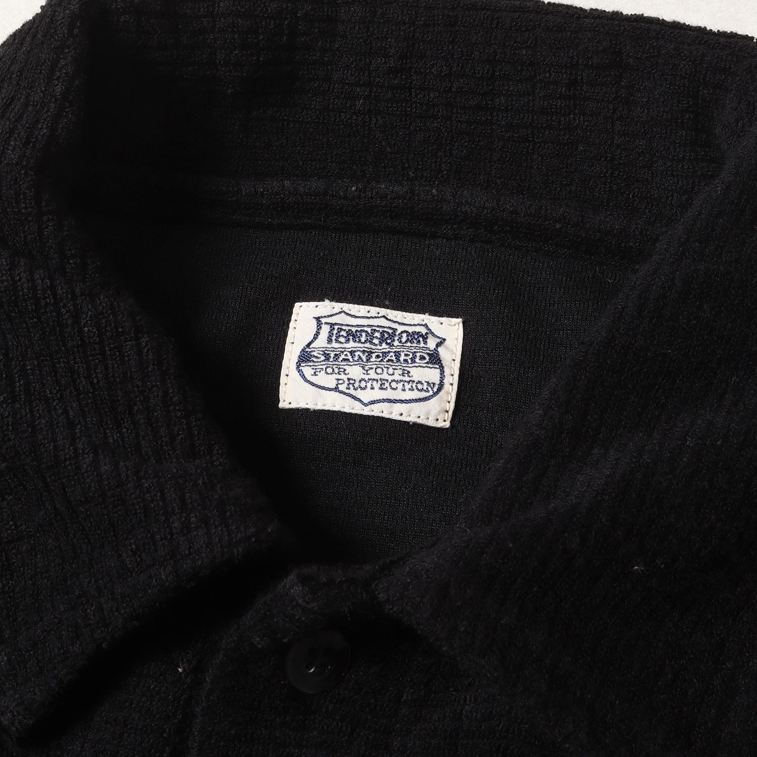 TENDERLOIN テンダーロイン ポロシャツ サイズ:S チェーン刺繍ロゴ パイル 半袖ポロシャツ T-PILE POLO ブラック 黒 トップス【メンズ】