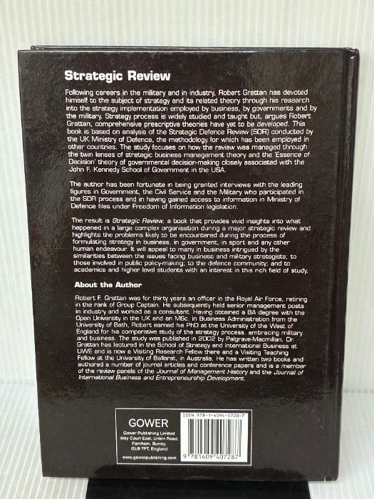 線引き有り Strategic Review The Process of Strategy Formulation in Complex Organisations Routledge Grattan Robert F