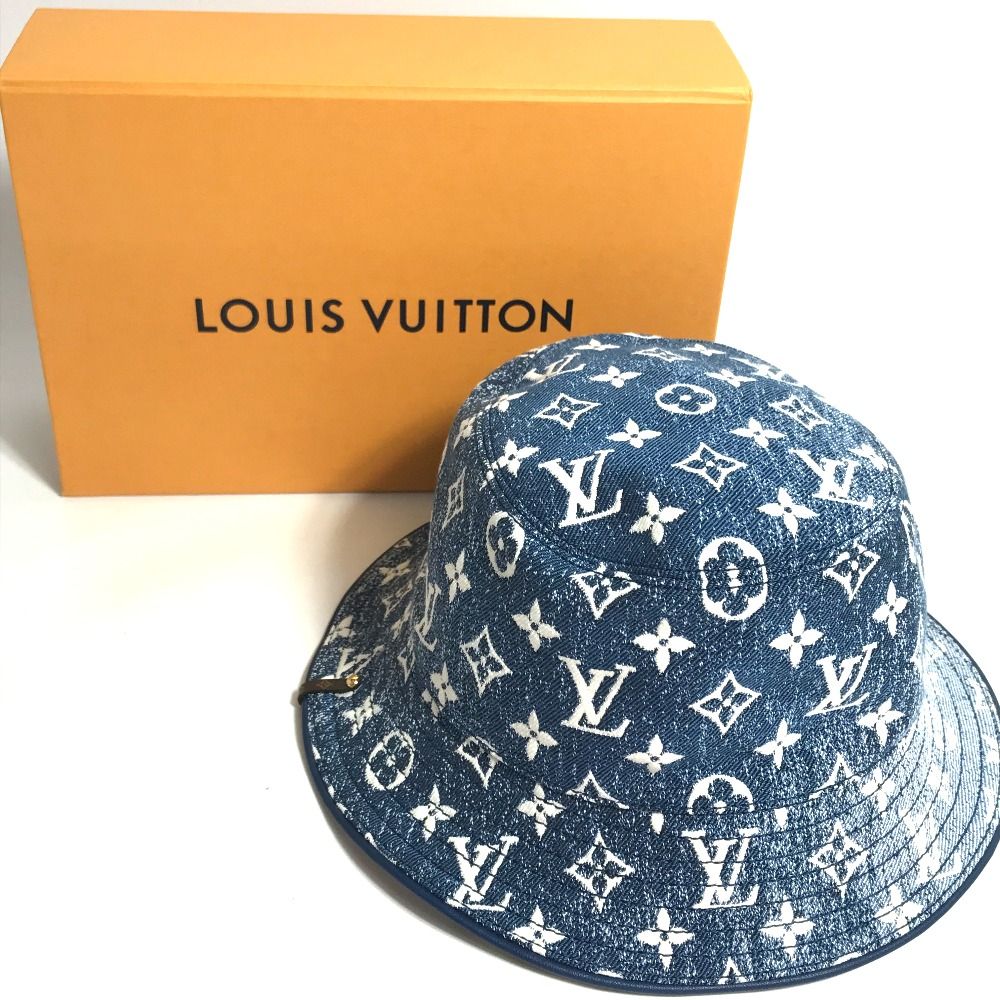 Louis Vuitton バケットハット デニム M 77435 LOUIS VUITTON ルイヴィトン バケットハット・デニム ボブ