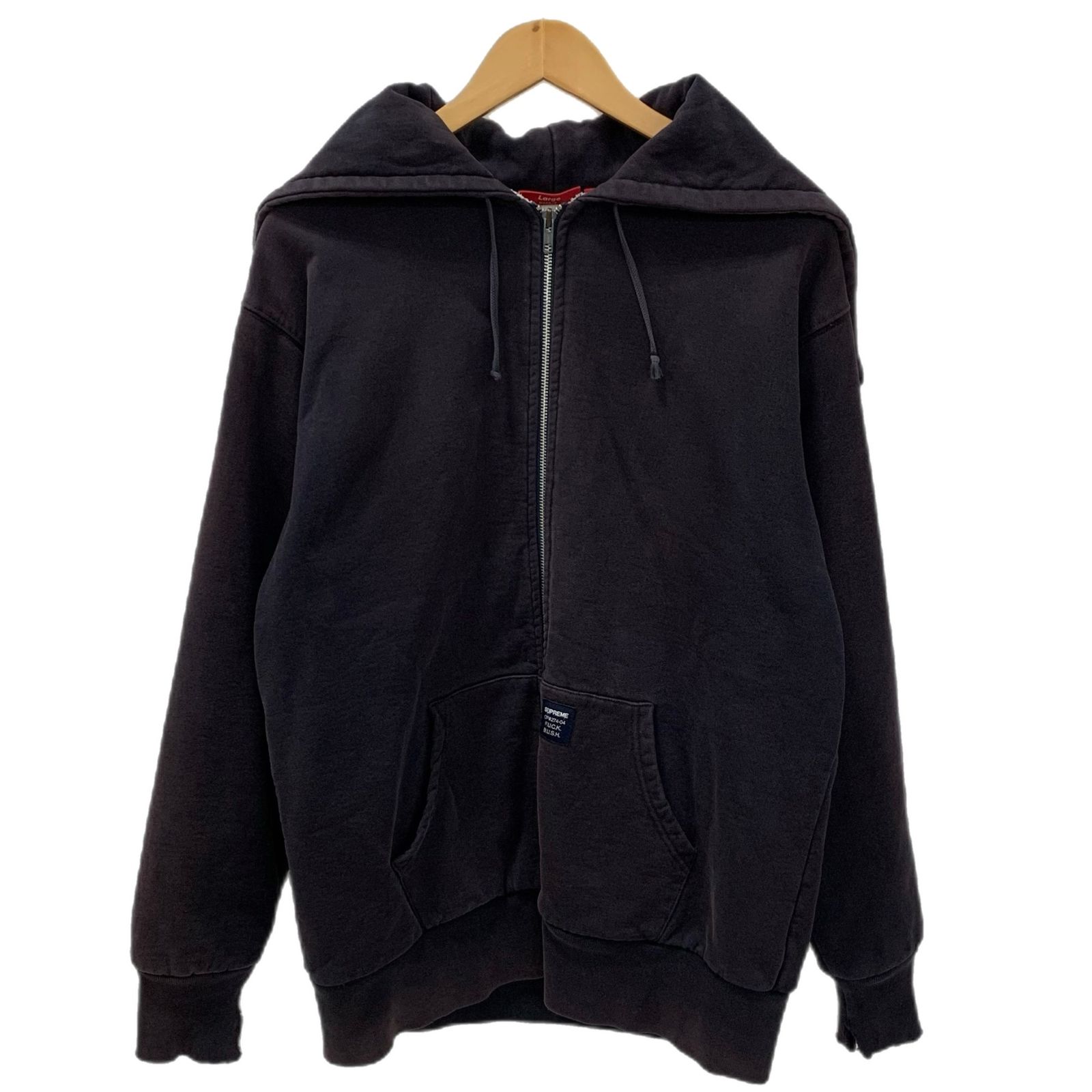 シュプリーム SUPREME 裏サーマル ジップパーカー Fuck Bush パーカ
