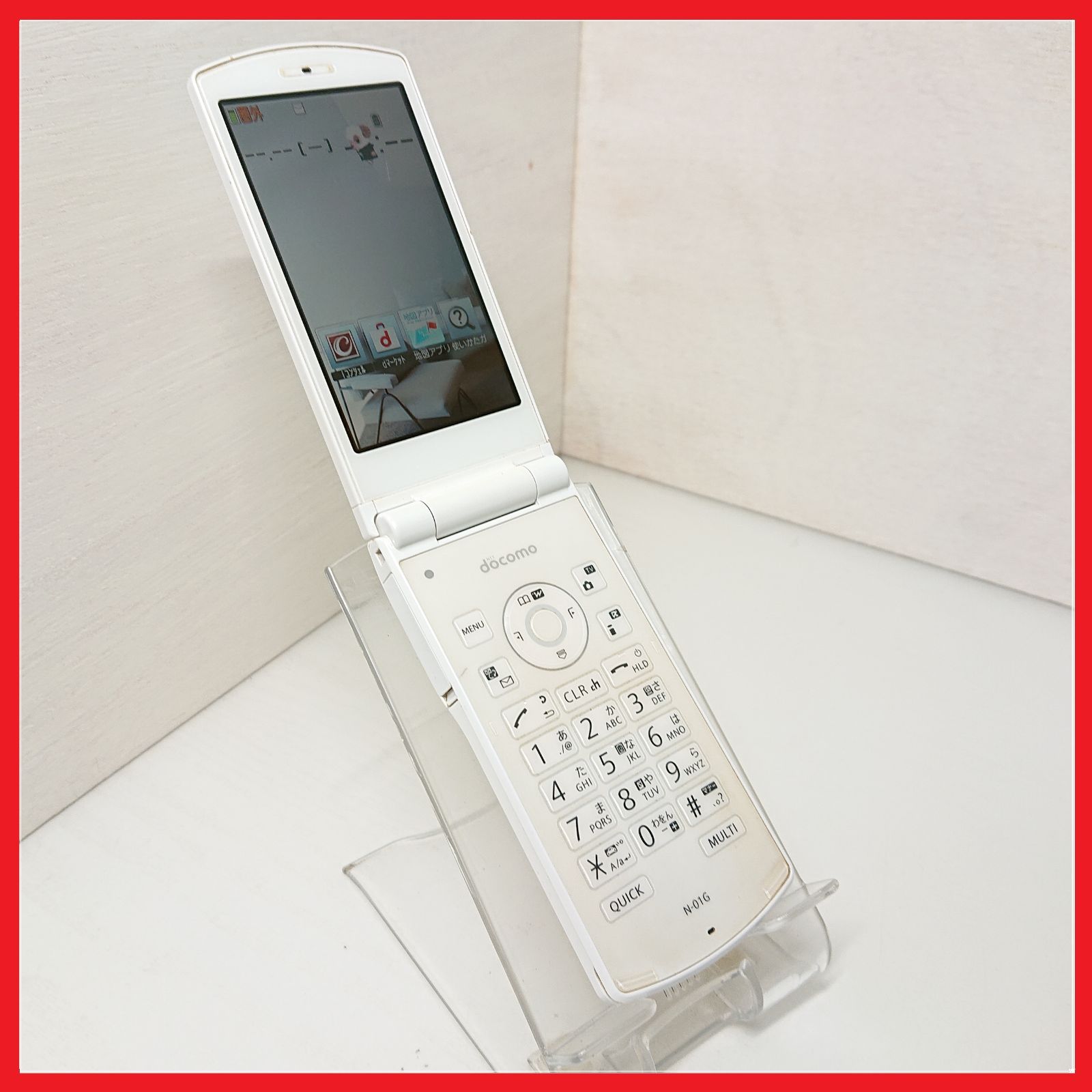 docomo N-01G ドコモ　ケータイ【白ロム・保証付】：ガラケー 携帯電話