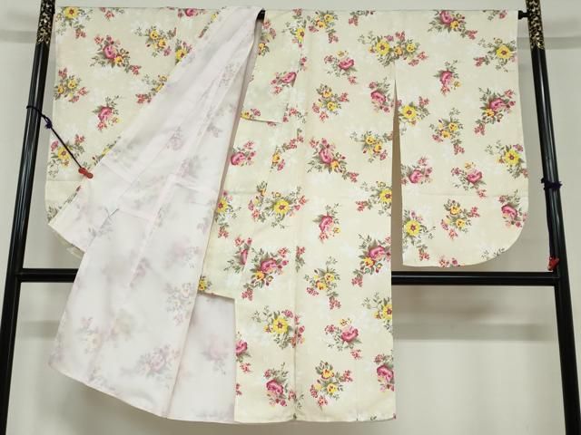 平和屋着物●小振袖　二尺袖　草花文　洗える着物　逸品　新品　DAAY5316ud 平和屋着物○小振袖 二尺袖 草花文 洗える着物 逸品 新品 DAAY5316ud