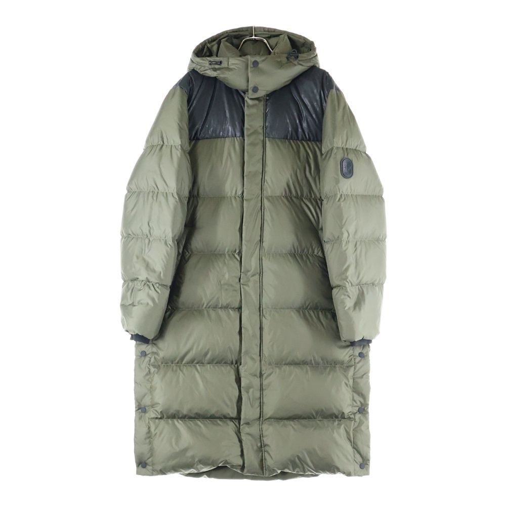 COACH コーチ Long Puffer Jacket ロング パッファー シグネチャー フーデッド ジップアップ 中綿 ジャケット コート カーキ CK519