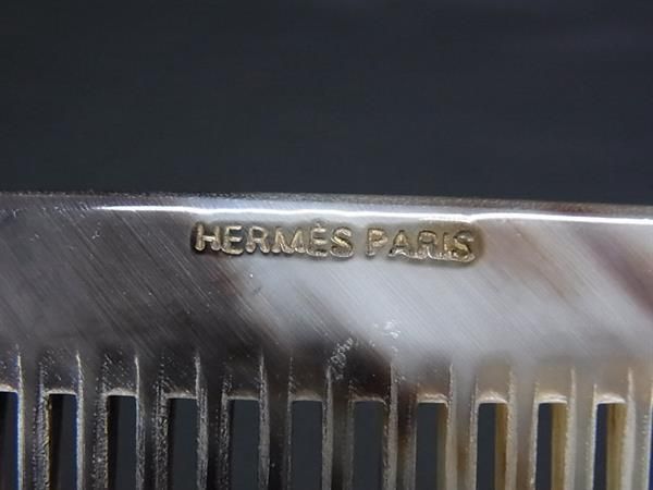 HERMES エルメス 櫛 コーム - ライトブラウン系 バッファローホーン  