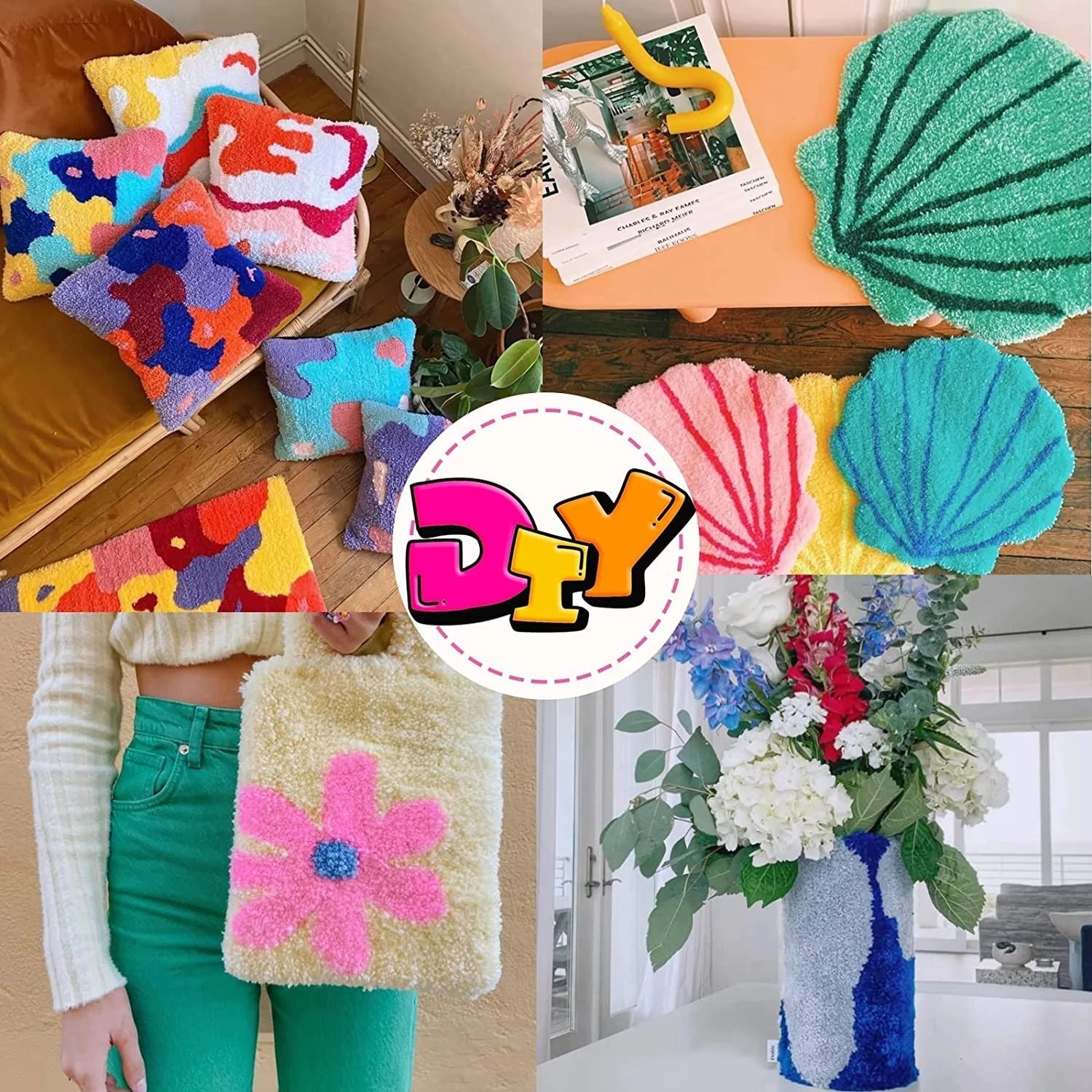 匿名配送】タフティングクロス（タフティングラグ用基布） 1m✕1m