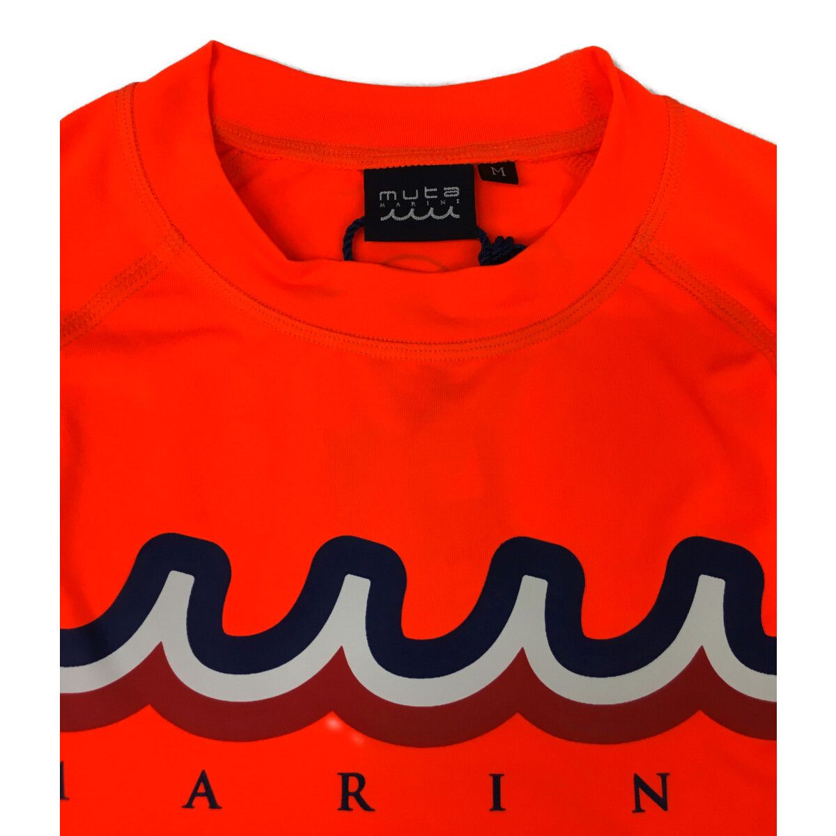 coco 未使用品 ムータマリン muta MARINE レディース 半袖Ｔシャツ M オレンジ ネオンカラー ラッシュガード 未使用品 レディース ムータマリン muta MARINE 半袖Tシャツ M