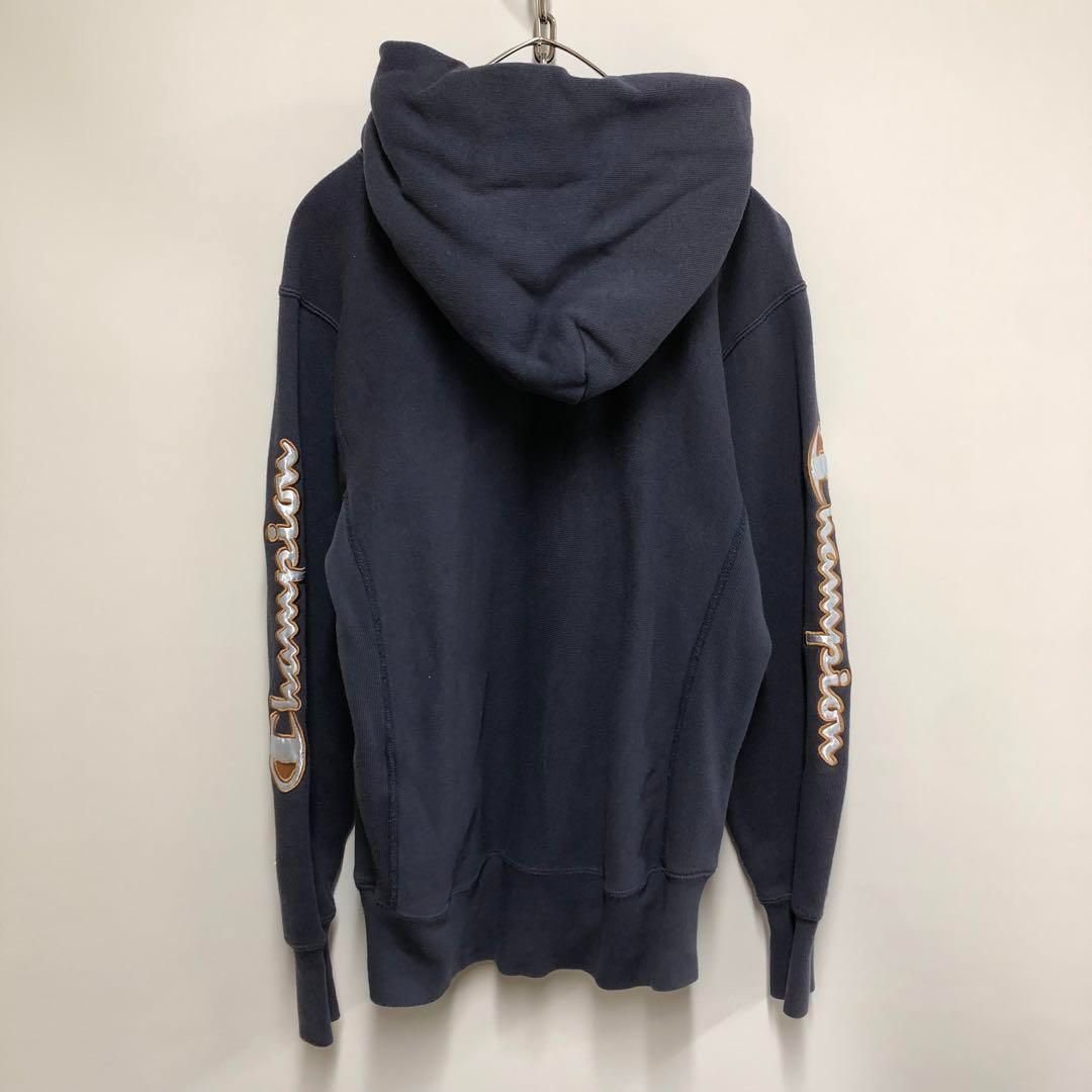 Champion リバースウィーブ パーカー フェードネイビー メンズM - メルカリ